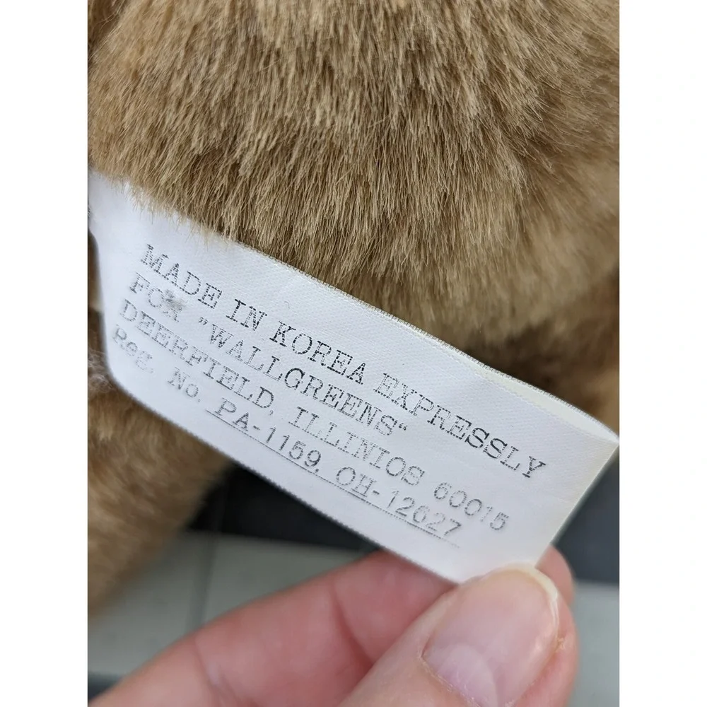 Walgreens Brown Bear Plush 6 Inch Vintage Stuffed Animal‎ Toy
